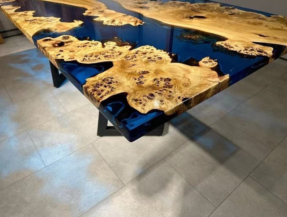 led epoxy resin table