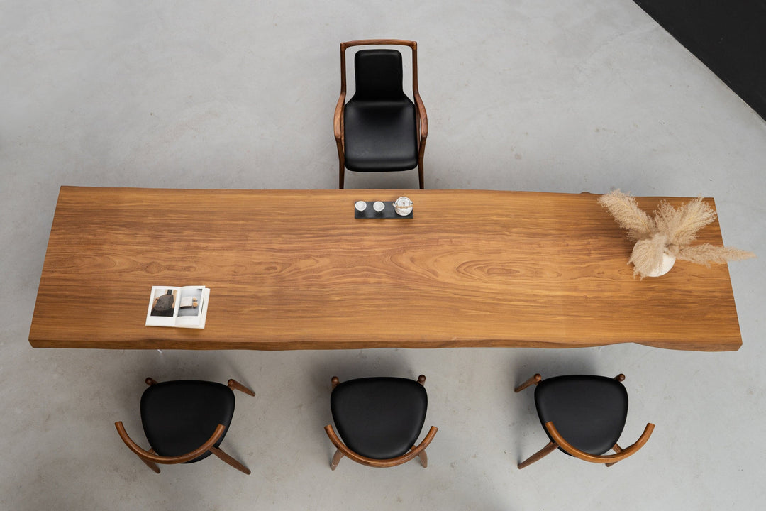 natural wood coffee table