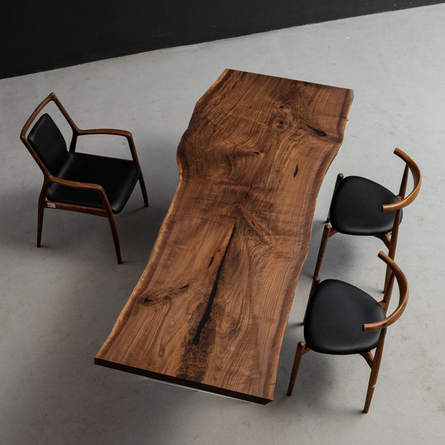 modern solid wood dining table