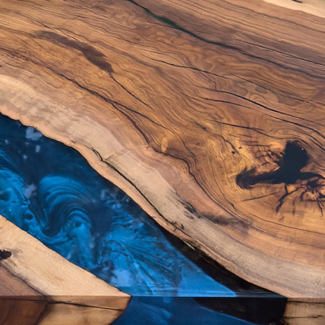 Black walnut table,epoxy table,dining table,resin table,River table,kitchen table,epoxy table top,epoxy counter top,Blue epoxy table