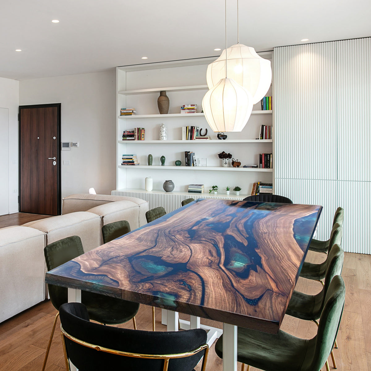 Custom Epoxy Resin Coffee Table – SEAWAVETABLE