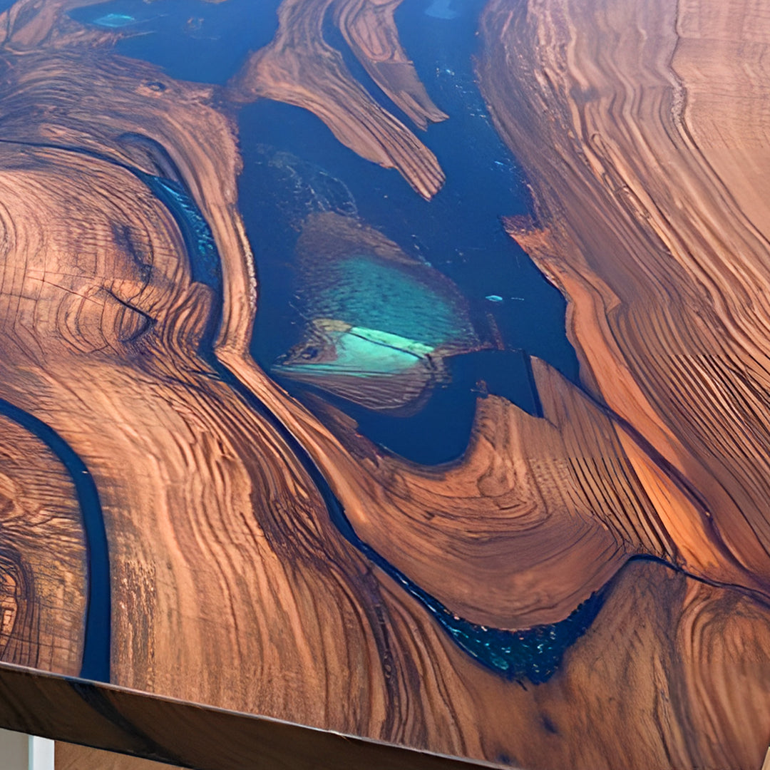 Custom Black Walnut Epoxy River Tables CRT-101