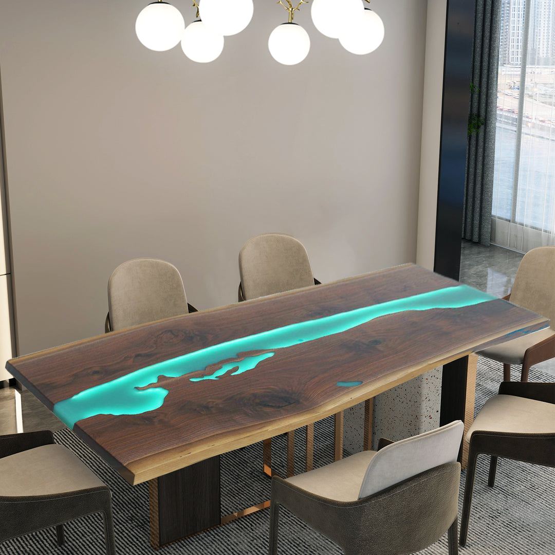 grow epoxy table,epoxy table with LED lights