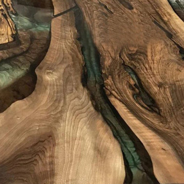 Black walnut table,epoxy table,dining table,resin table,River table,kitchen table,epoxy table top,epoxy counter top,Blue epoxy table