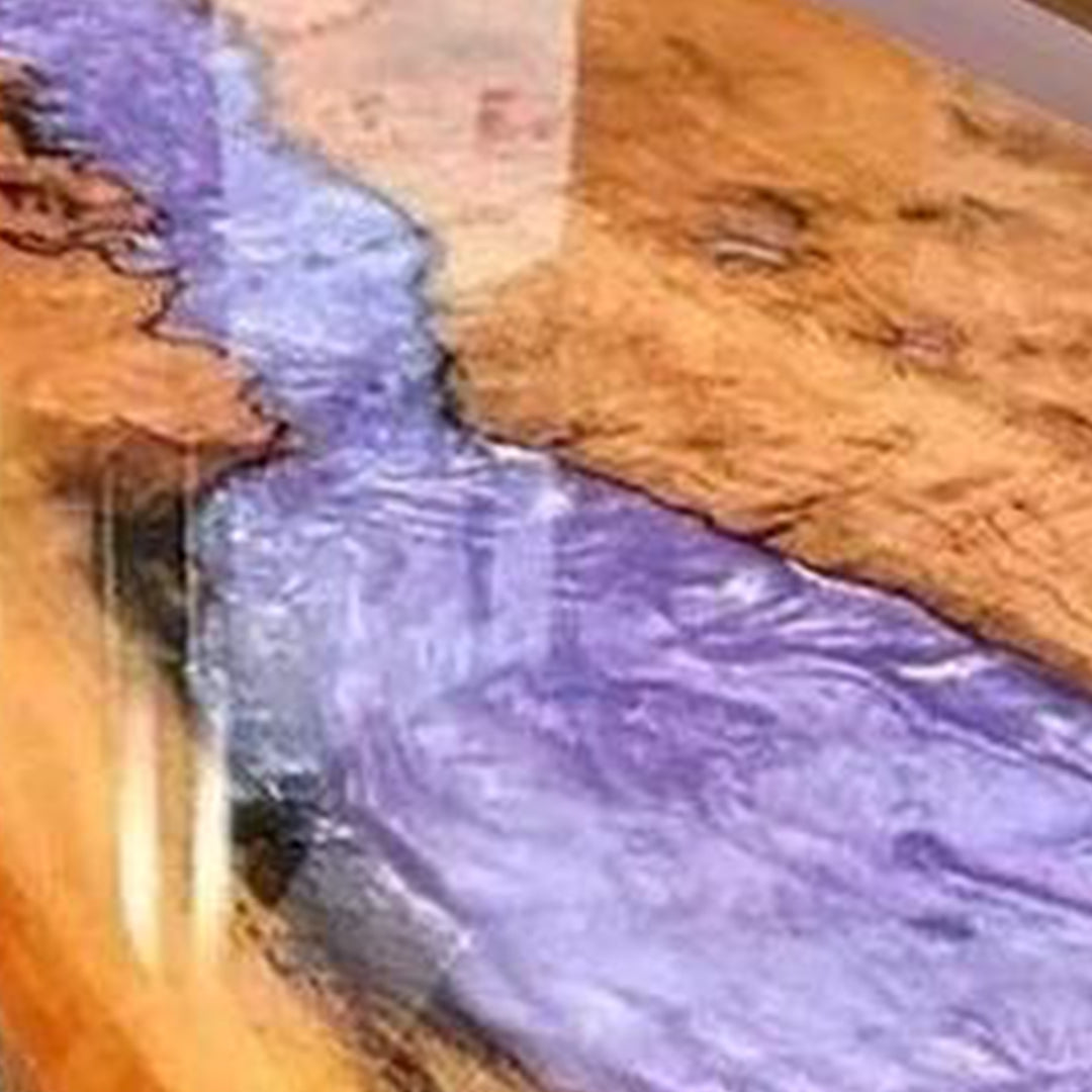 Custom Dreamy Purple Epoxy Living Room Table Top CRT-050