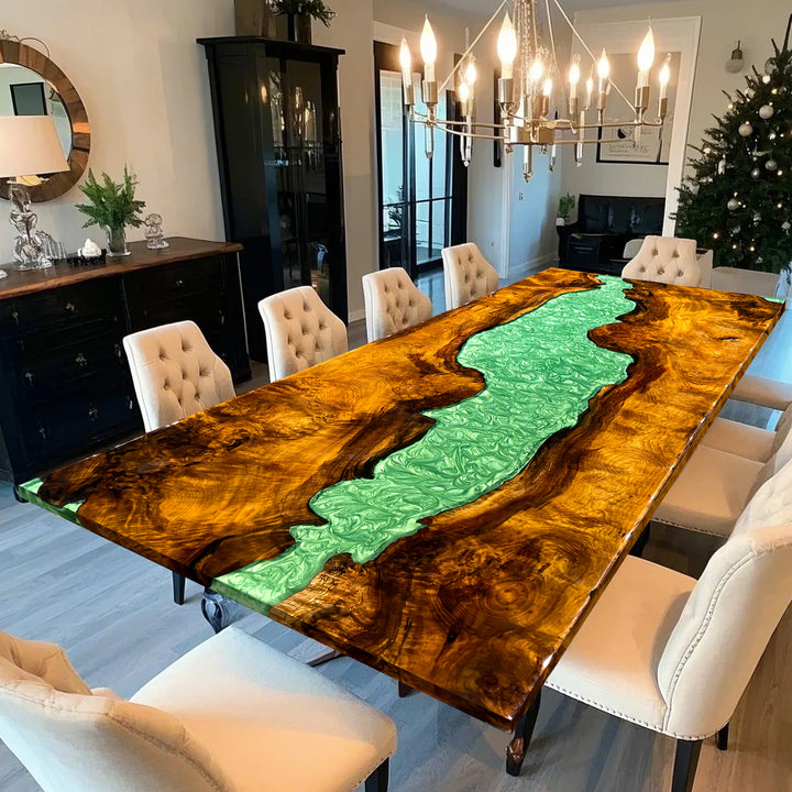 live edge dining table
epoxy table
epoxy dining table
epoxy river table