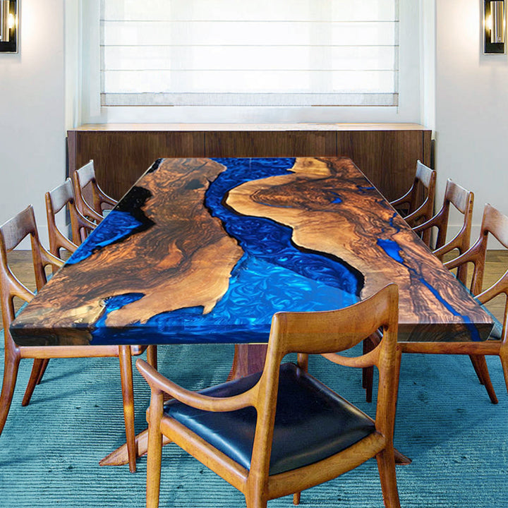 Black walnut table,epoxy table,dining table,resin table,River table,kitchen table,epoxy table top,epoxy counter top,black epoxy table,custom epoxy resin table，blue epoxy table,custom epoxy table,epoxy resin table