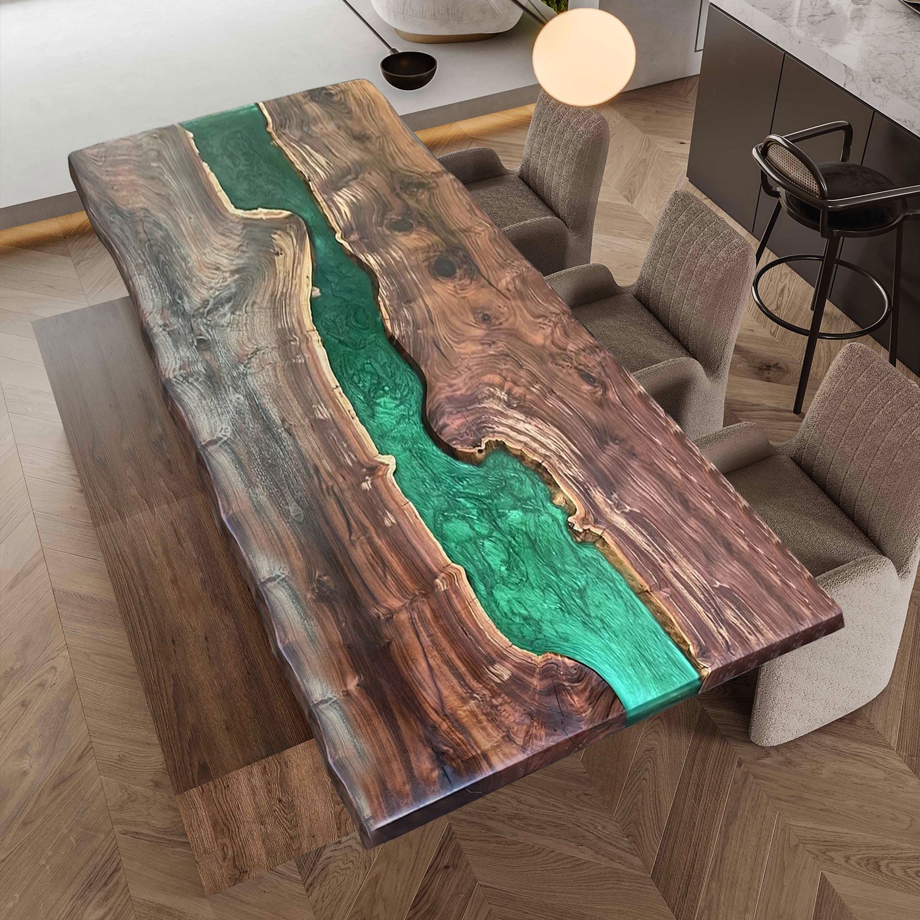 Deals Handcrafted epoxy table top