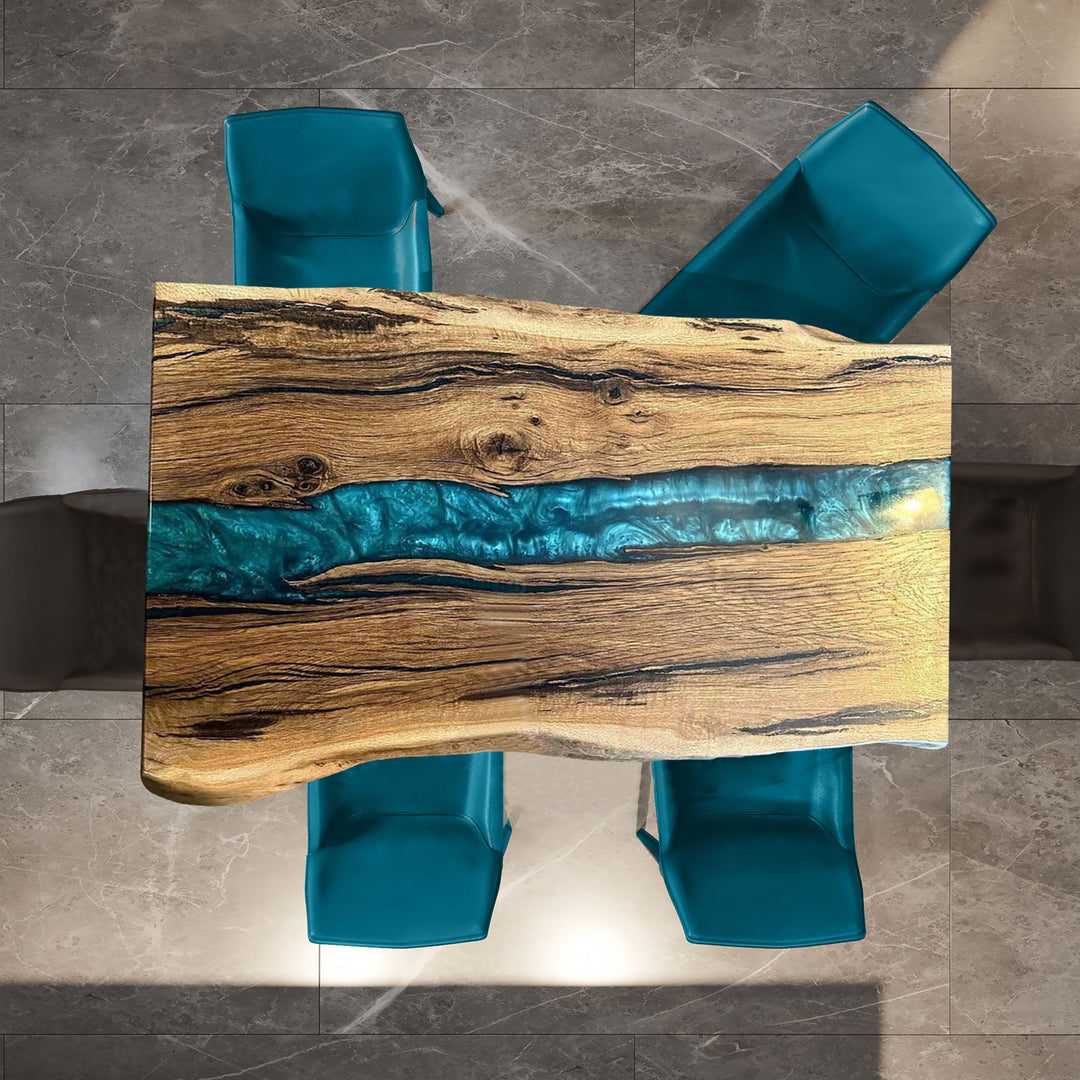 Black walnut table,epoxy table,dining table,resin table,River table,kitchen table,epoxy table top,epoxy counter top,Blue epoxy table