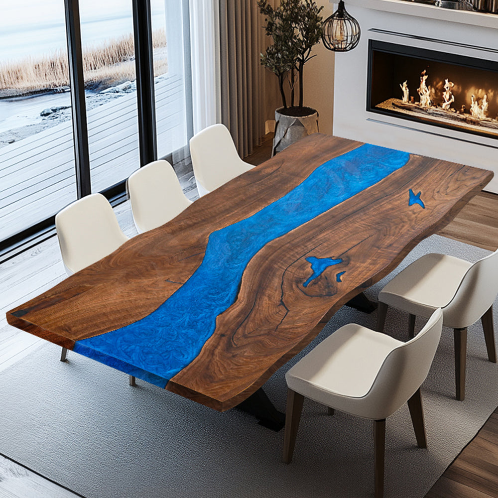 epoxy table,dining table,resin table,River table,kitchen table,epoxy table top,epoxy counter top,black epoxy table,custom epoxy resin table，blue epoxy table,custom epoxy table,epoxy resin table,grow epoxy table with LED lights,live edge dining table,epoxy kitchen table