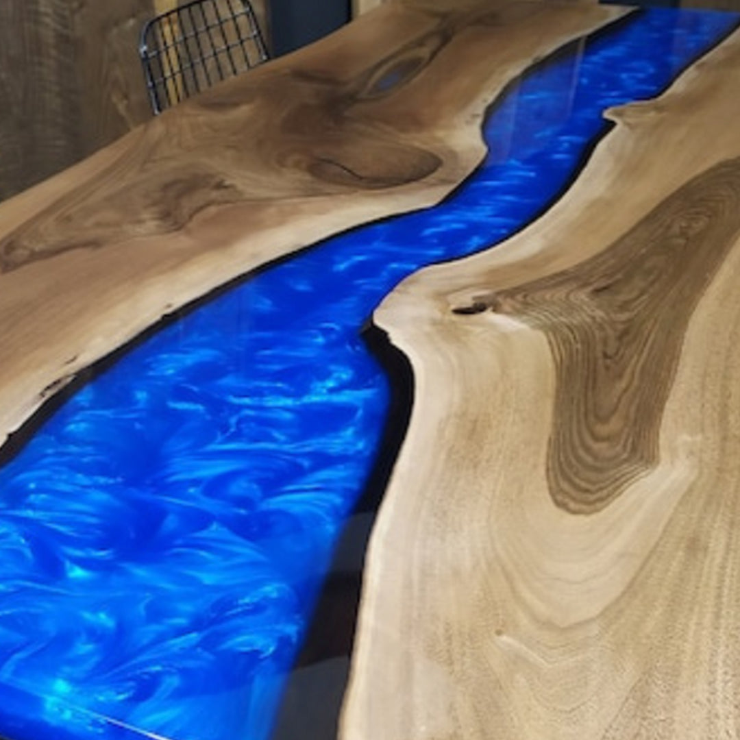 epoxy dining table