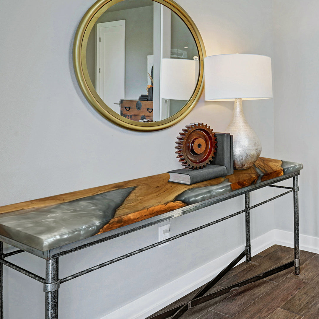 Epoxy Resin Console Table