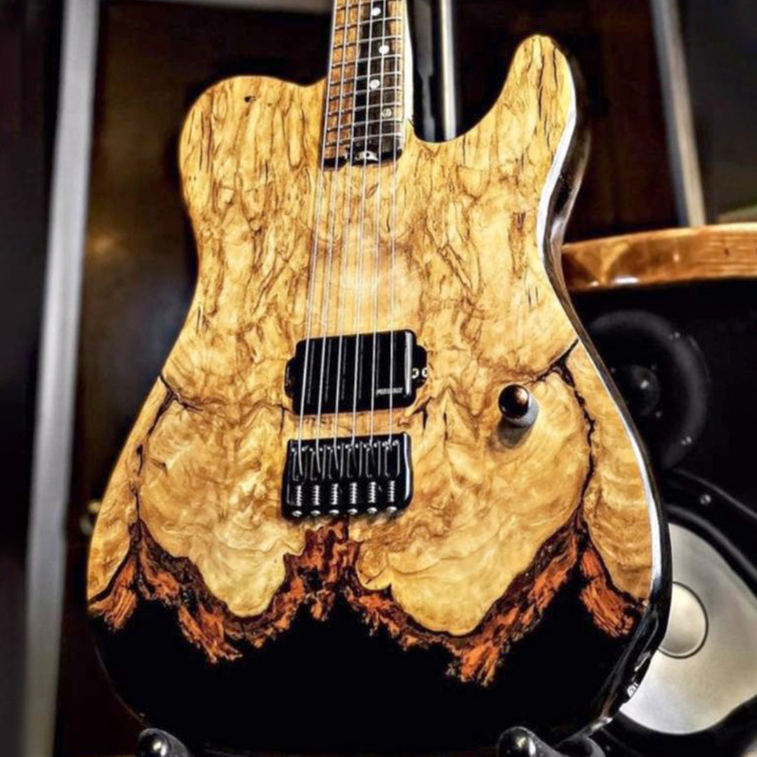 Custom Epoxy Resin and Wood Electric Guitar CRG-01