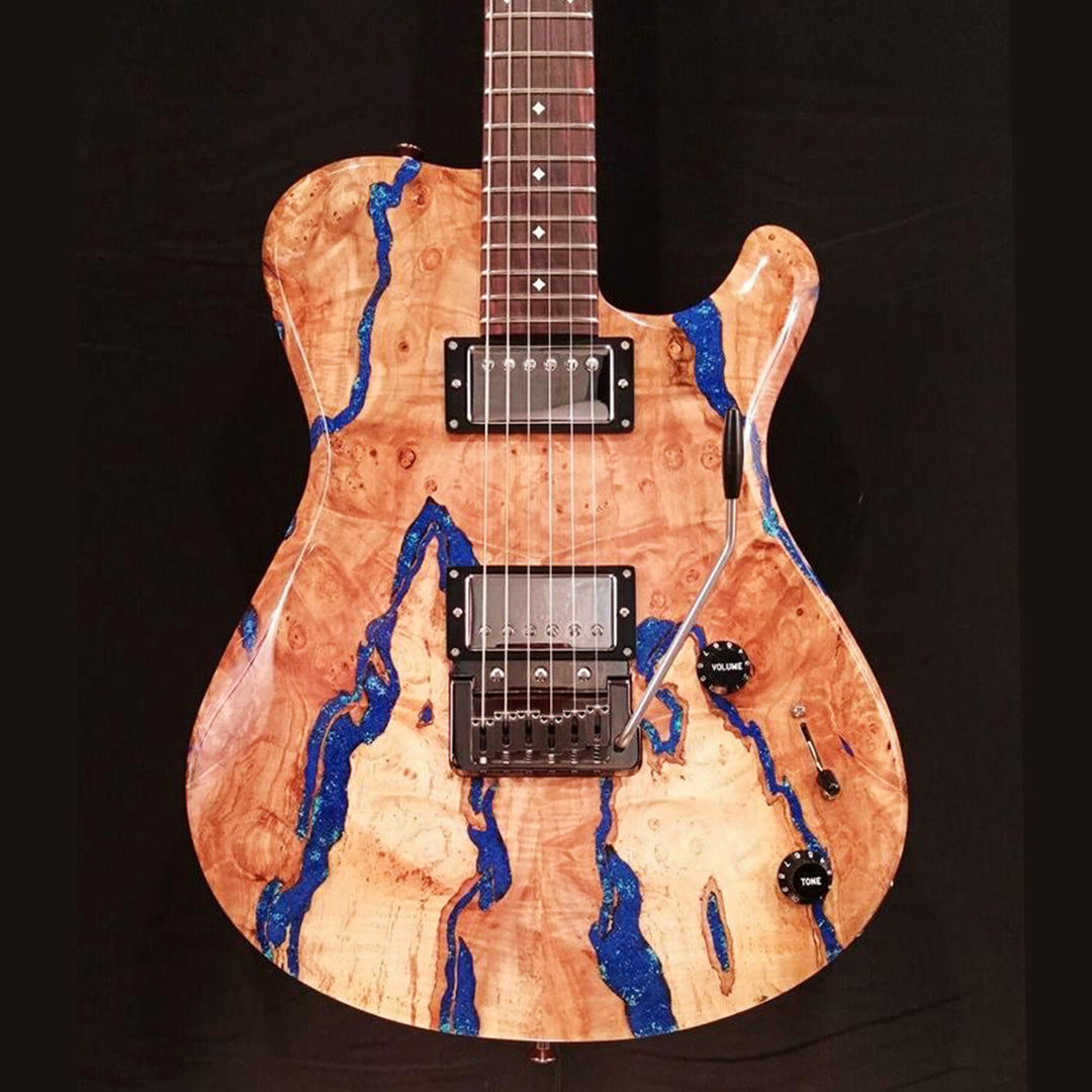 Custom Epoxy Resin and Wood Electric Guitar CRG-01