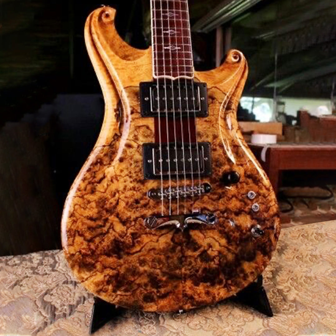 Custom Epoxy Resin and Wood Electric Guitar CRG-01