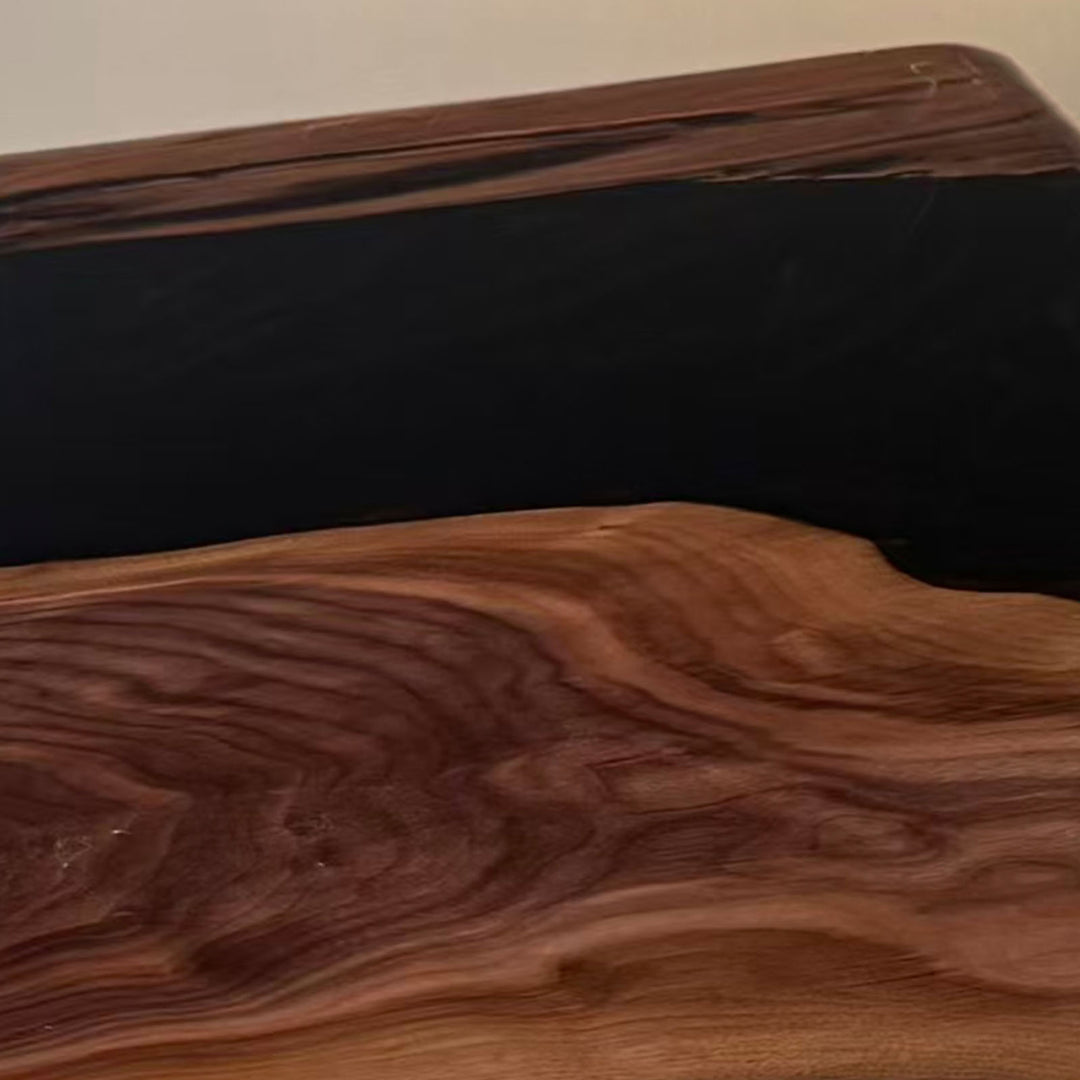 Sophisticated straight-edge live edge table design for professional and residential spaces.