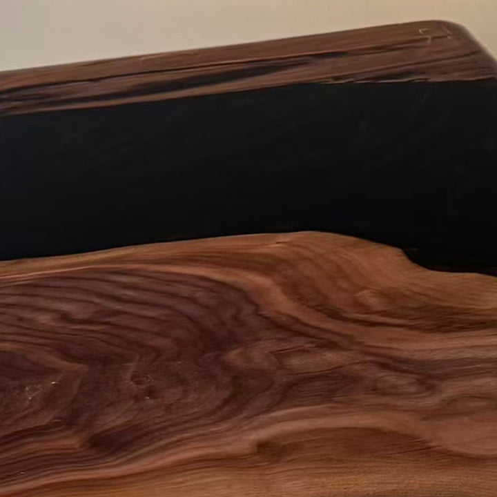 Sophisticated straight-edge live edge table design for professional and residential spaces.