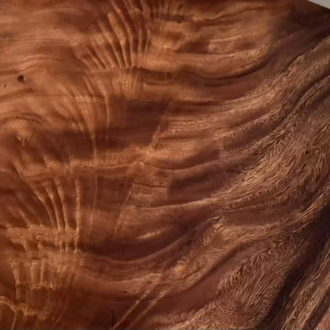 One of a kind solid walnut live edge table for contemporary art collectors