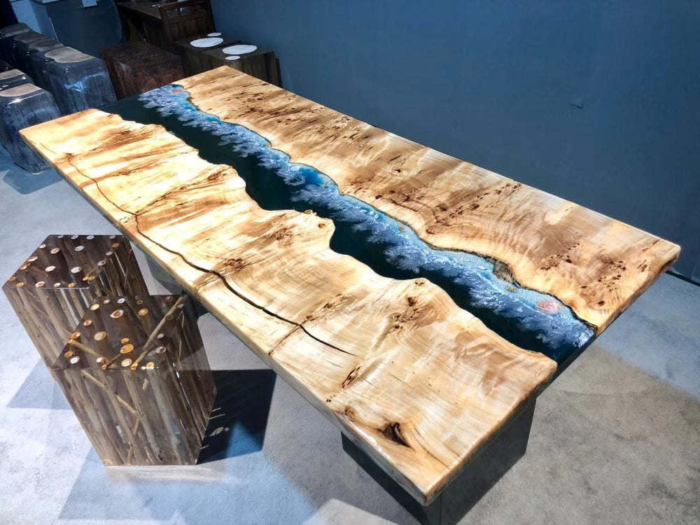 live edge epoxy table