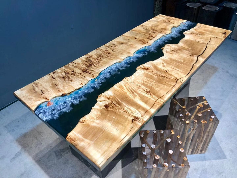 live edge epoxy table