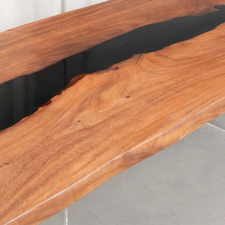 Contemporary walnut dining table designed for upscale dining rooms