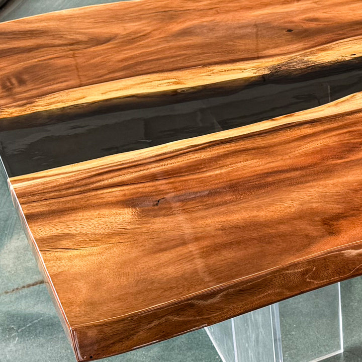 Luxury bio-modern dining table for Seattle waterfront homes and urban penthouses.