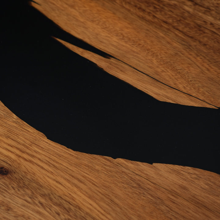 Luxury handcrafted epoxy resin table with urban modern design