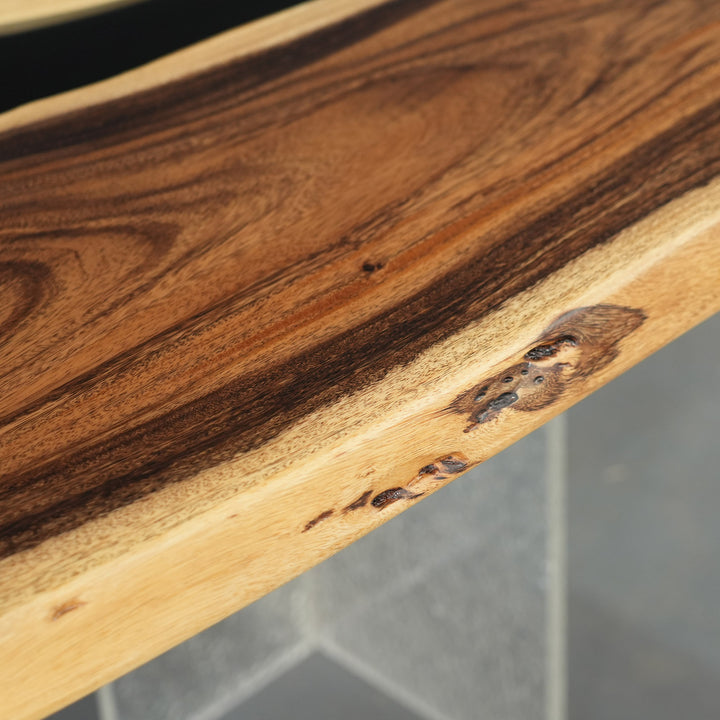 Luxury solid wood epoxy river dining table for modern homes