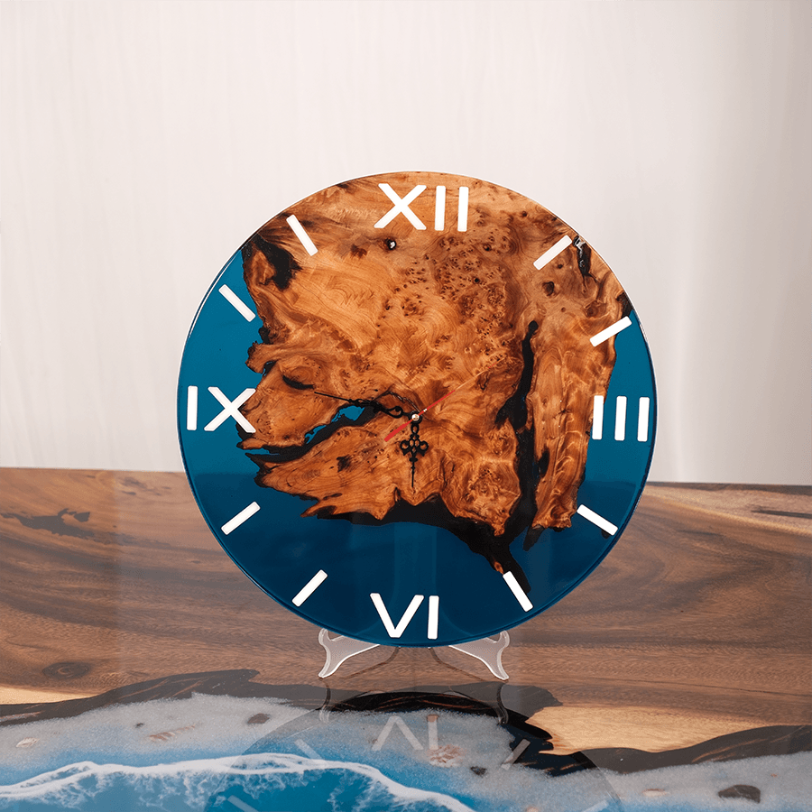 epoxy clock,wall clock,art clock,Wall Decor