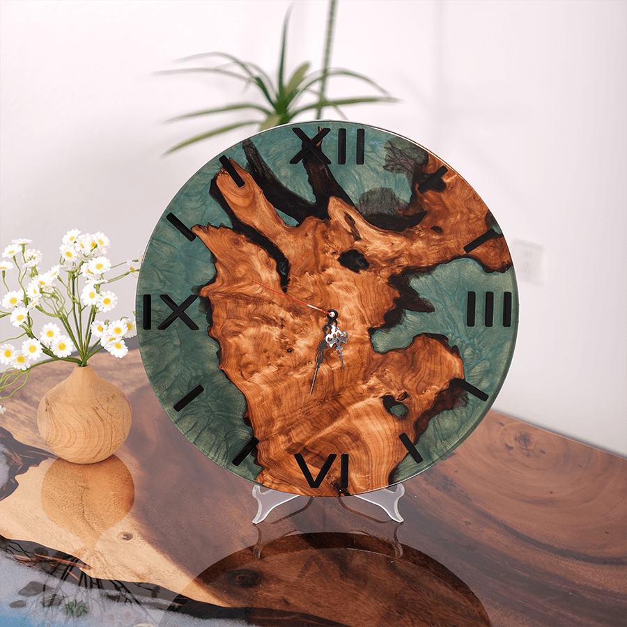 epoxy clock,wall clock,art clock,Wall Decor