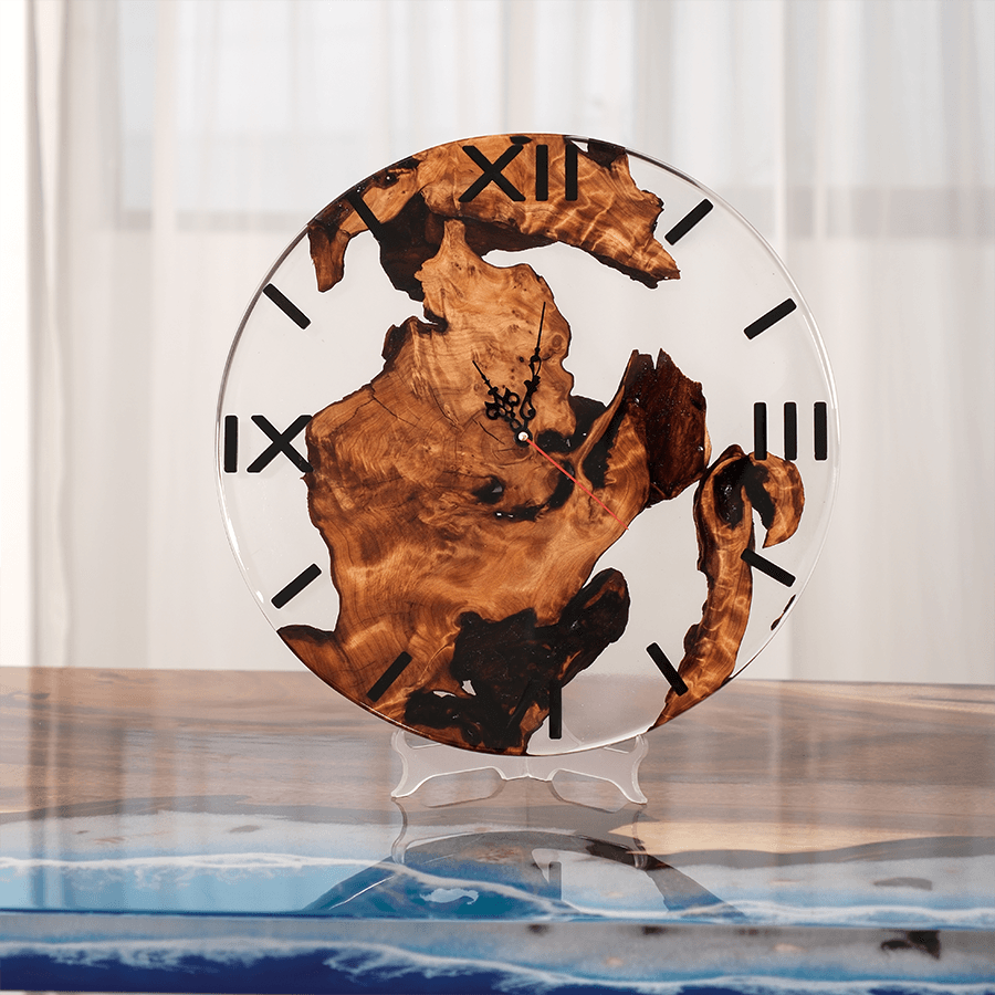 epoxy clock,wall clock,art clock,Wall Decor