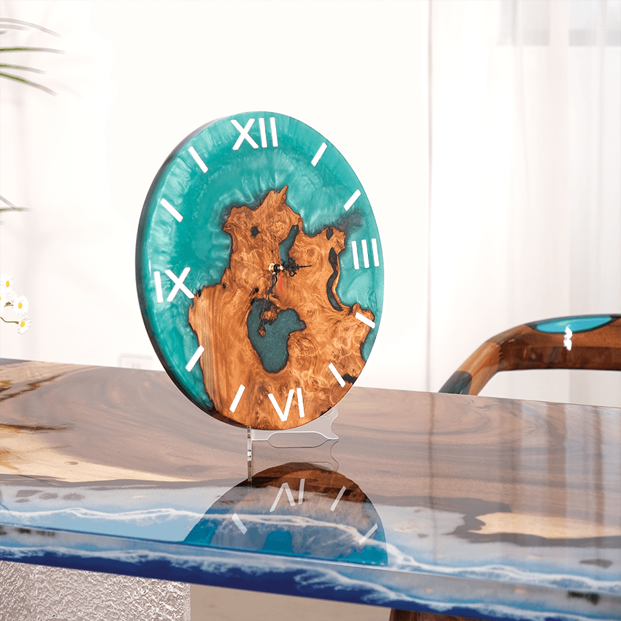 epoxy clock,wall clock,art clock,Wall Decor