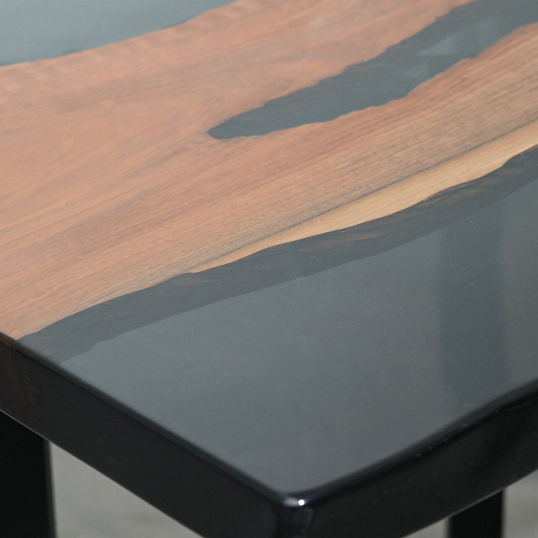 black walnut wood epoxy table,custom epoxy table,epoxy dining table,dining table,live edge wood epoxy table,epoxy resin wood table,epoxy river table,wood epoxy table