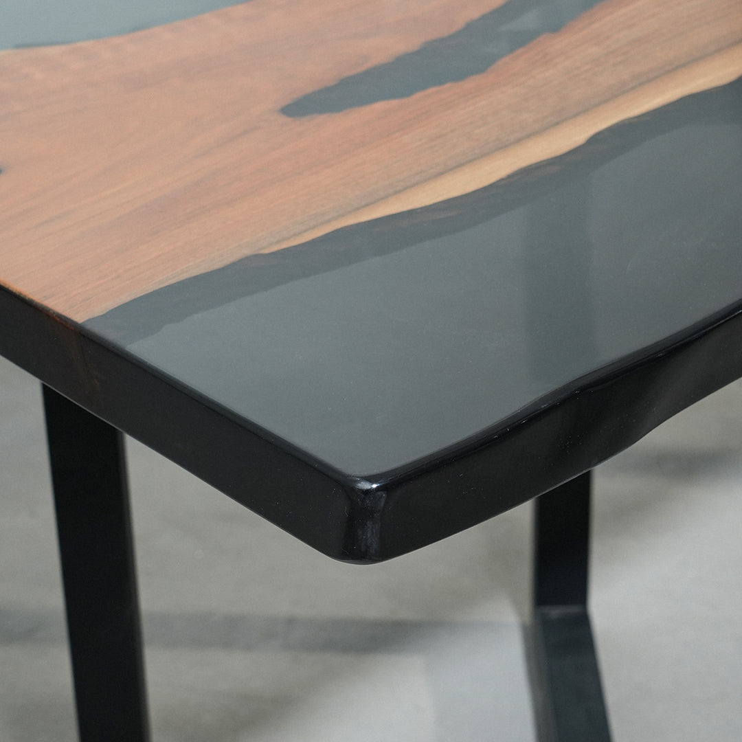 black walnut wood epoxy table,custom epoxy table,epoxy dining table,dining table,live edge wood epoxy table,epoxy resin wood table,epoxy river table,wood epoxy table