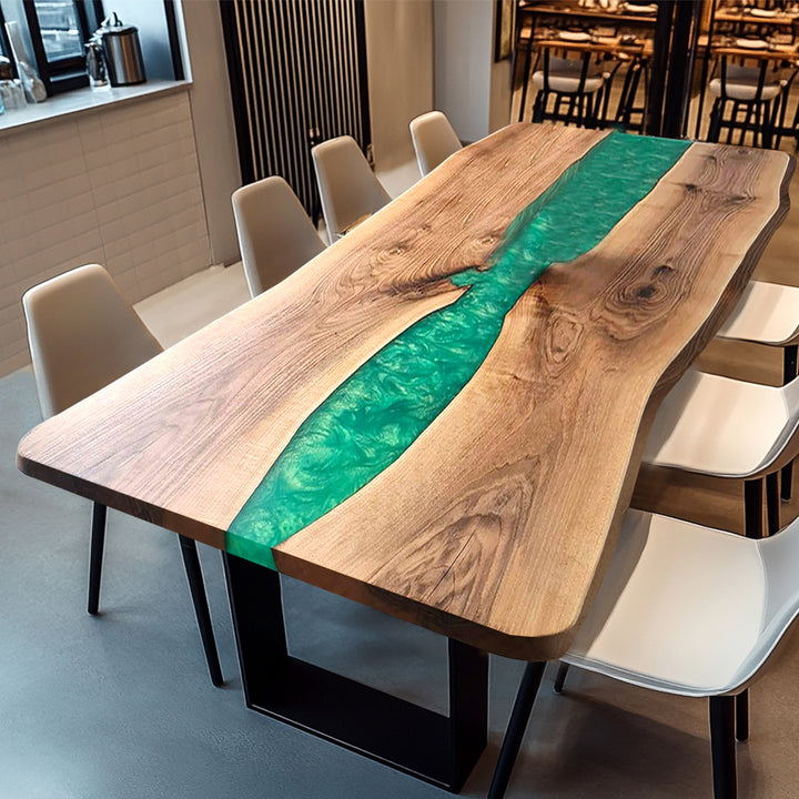 Live Edge Epoxy Kitchen Table