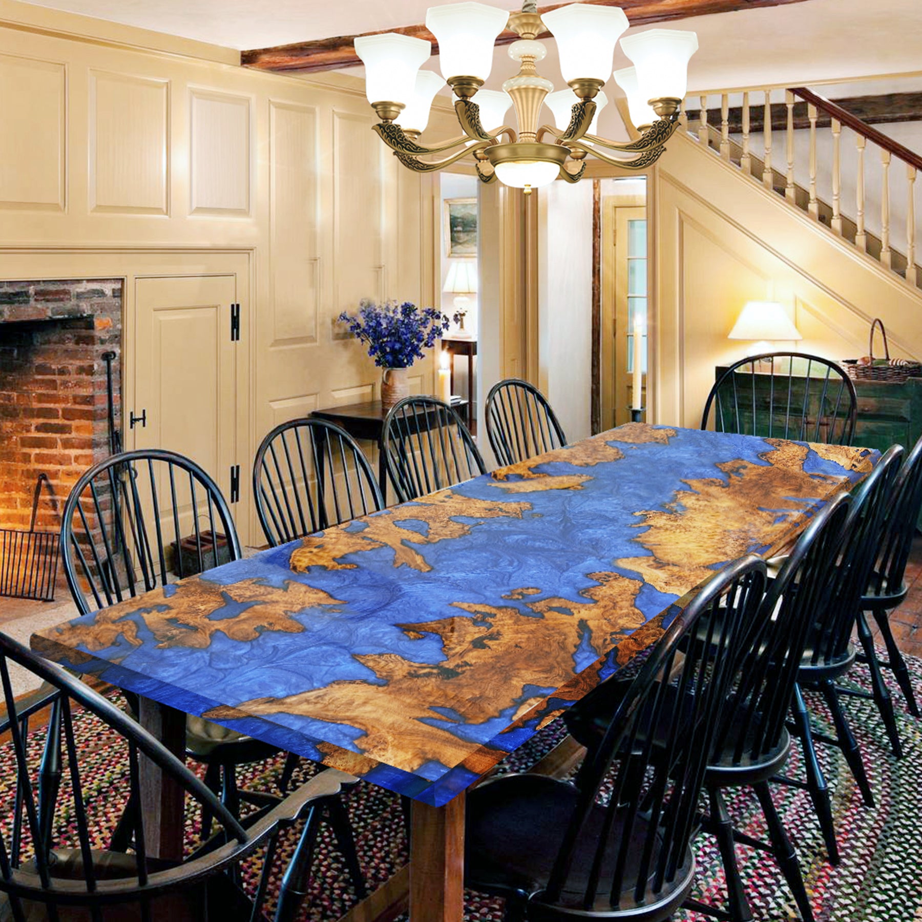 Epoxy Resin and Wood Table