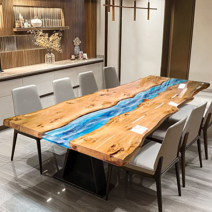 Black walnut table,epoxy table,dining table,resin table,River table,kitchen table,epoxy table top,epoxy counter top,black epoxy table,custom epoxy resin table，blue epoxy table,custom epoxy table,epoxy resin table,grow epoxy table with LED lights,live edge epoxy table