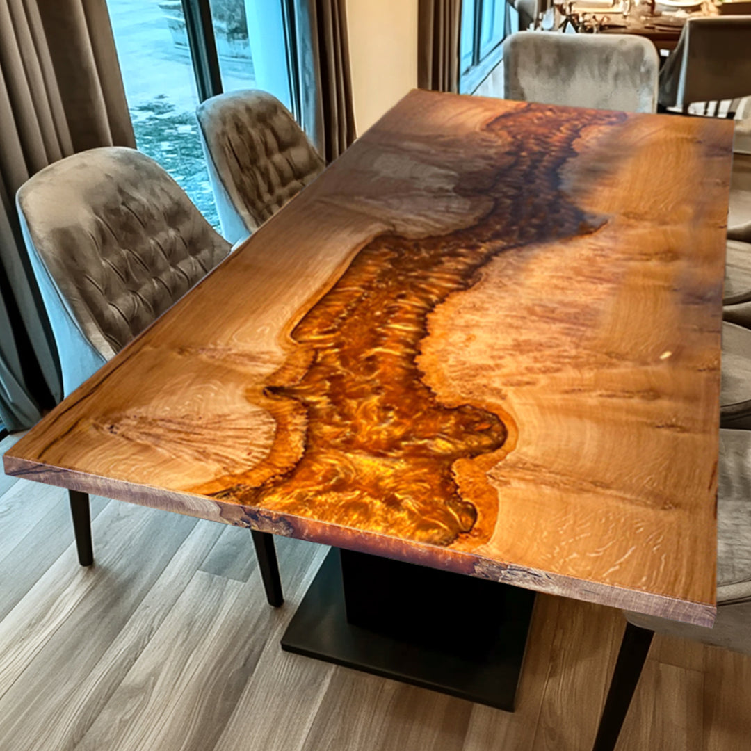 Black walnut table,epoxy table,dining table,resin table,River table,kitchen table,epoxy table top,epoxy counter top,black epoxy table,custom epoxy resin table，blue epoxy table,custom epoxy table,epoxy resin table,grow epoxy table with LED lights