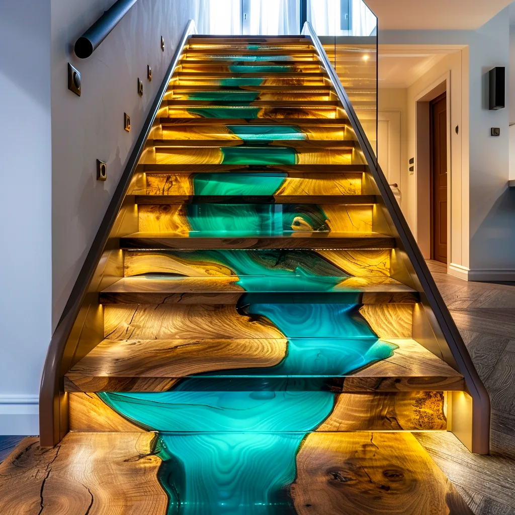 Epoxy River Staircases