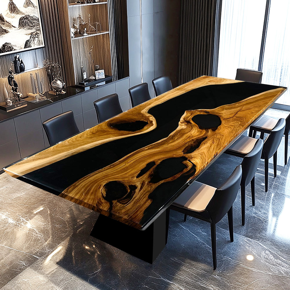 live  edge dining table,epoxy river table,custom epoxy table