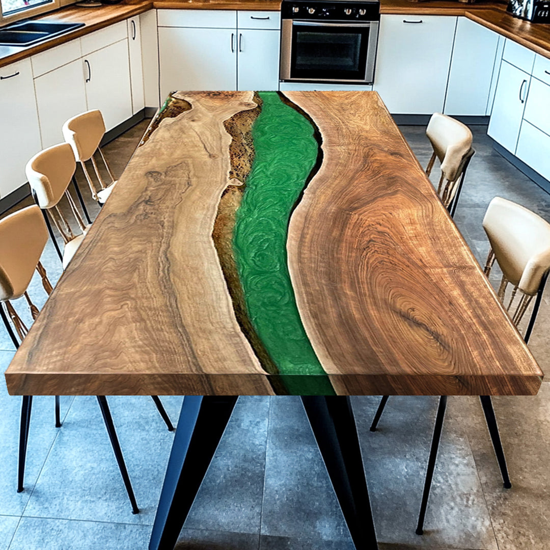 River Epoxy Dining Table