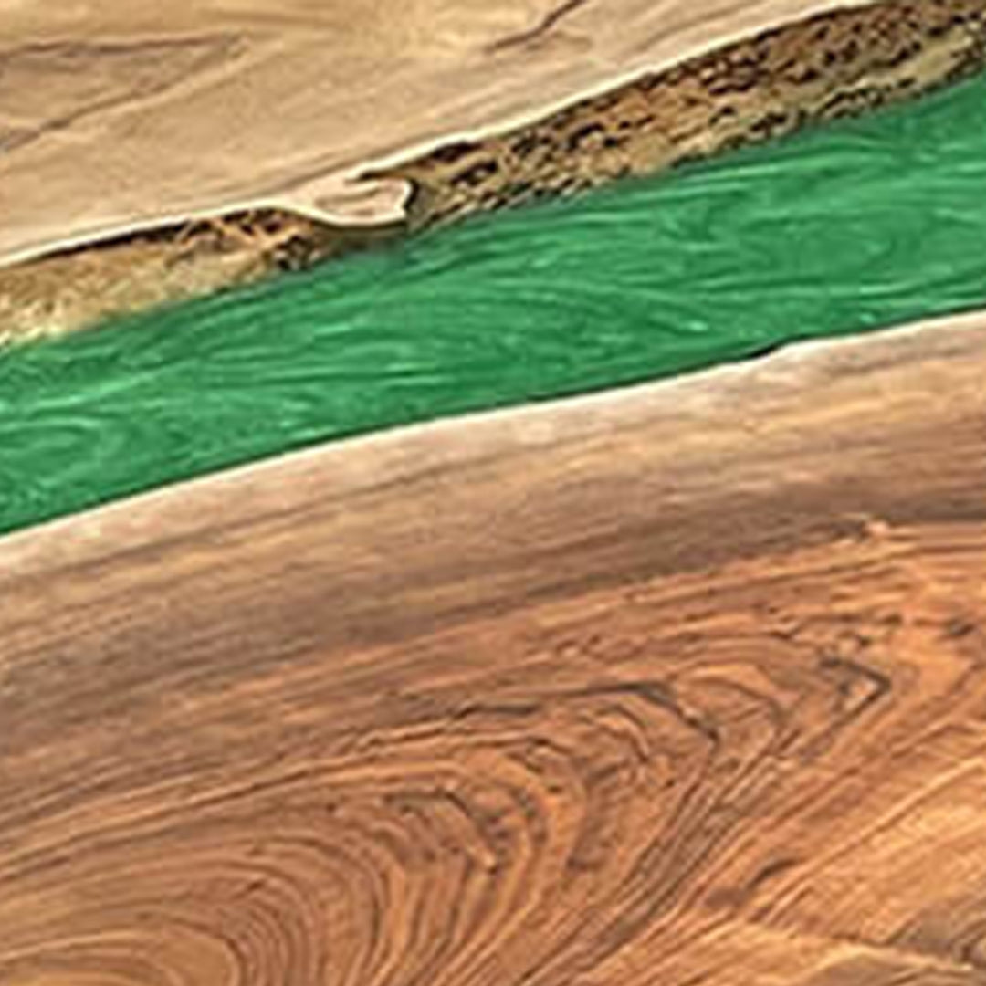 Custom Walnut Slab Green River Epoxy Table Top CRT-182