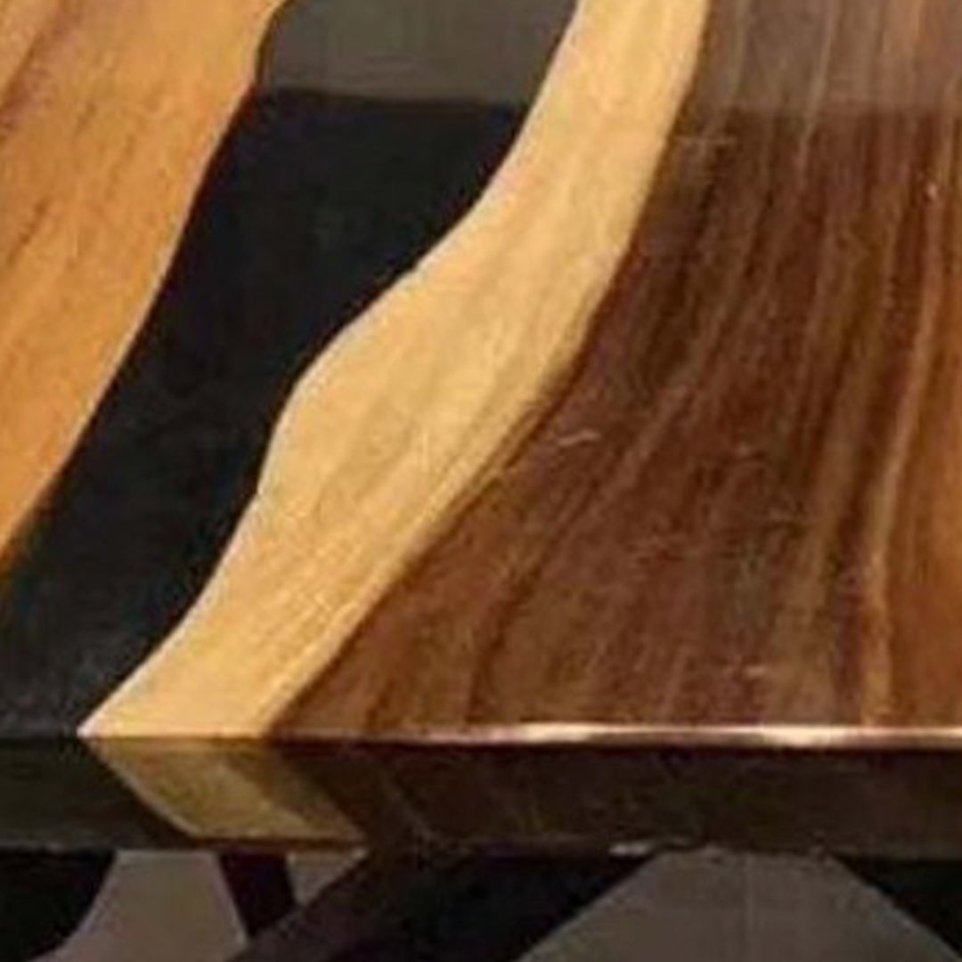 Custom Walnut Black Epoxy Conference Table CRT-178