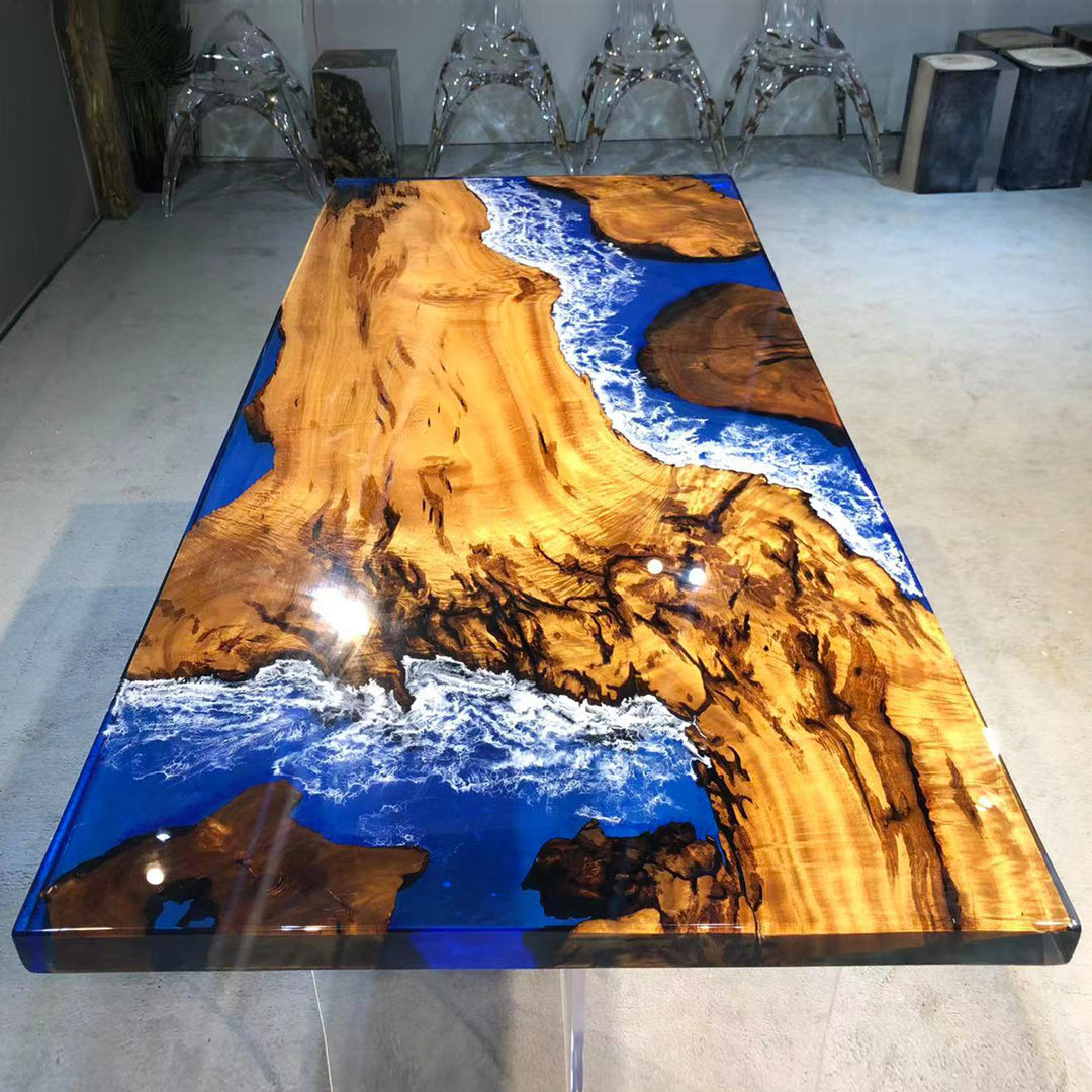 live edge epoxy dining table,epoxy river table