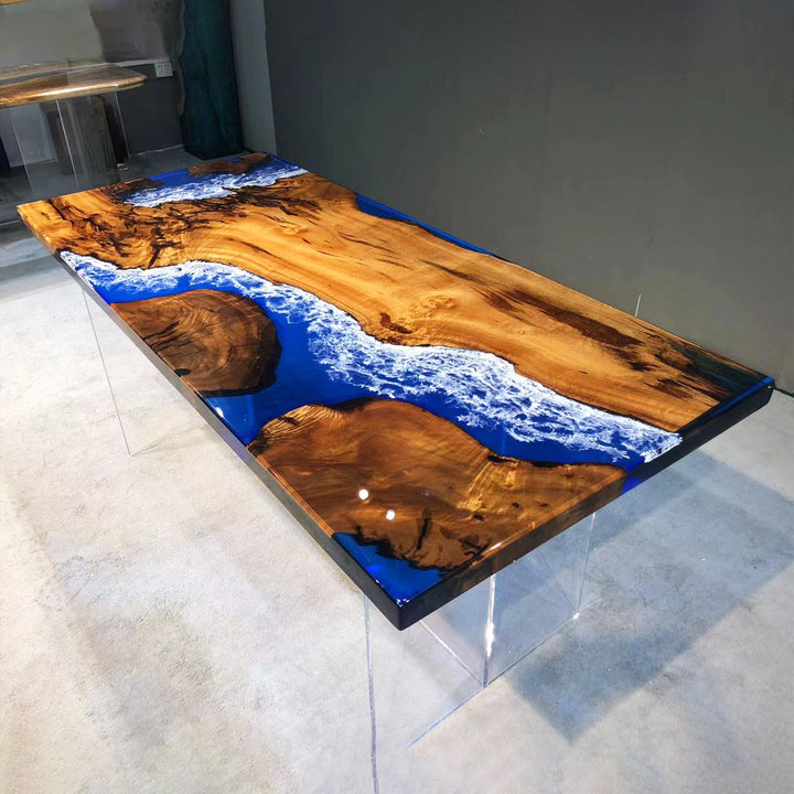 live edge epoxy dining table,epoxy river table