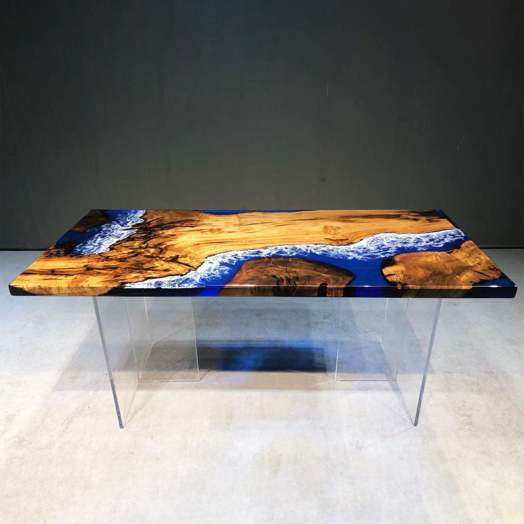 live edge epoxy dining table,epoxy river table