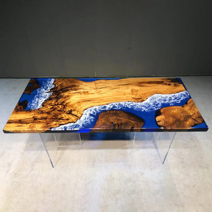 live edge epoxy dining table,epoxy river table