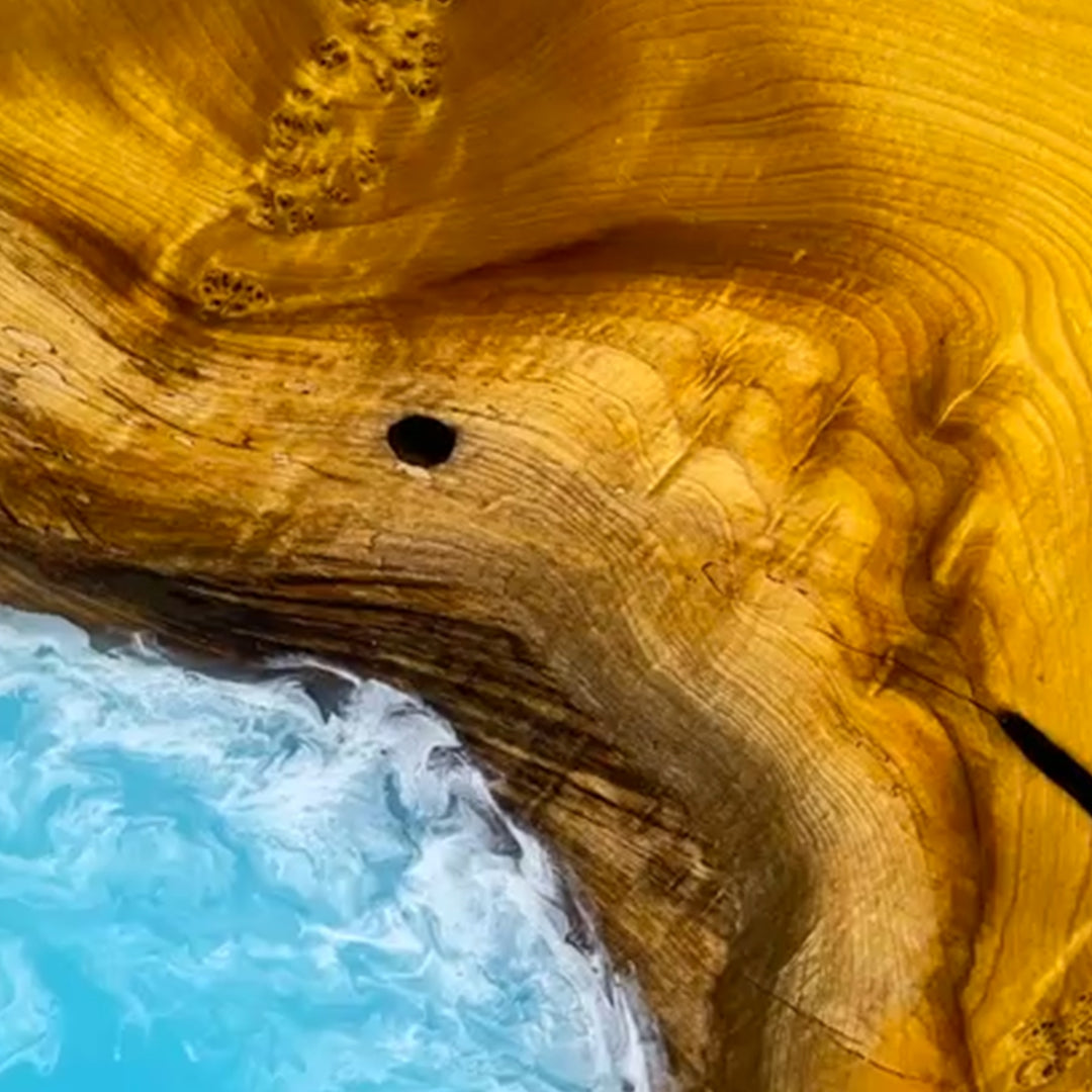 Epoxy river table,live edge epoxy dining table