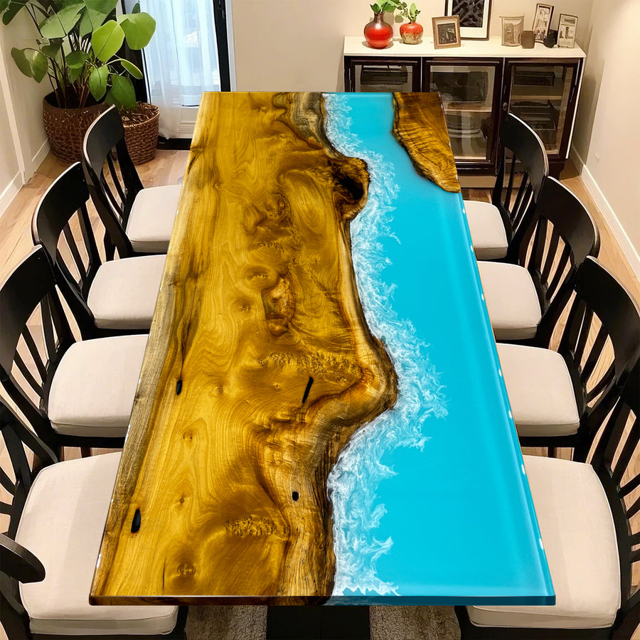 Epoxy river table,live edge epoxy dining table,epoxy resin table,epoxy tables,resin tables,epoxy ocean table,wood epoxy table,coffee tables,epoxy kitchen tabletop,epoxy countertop table,island table