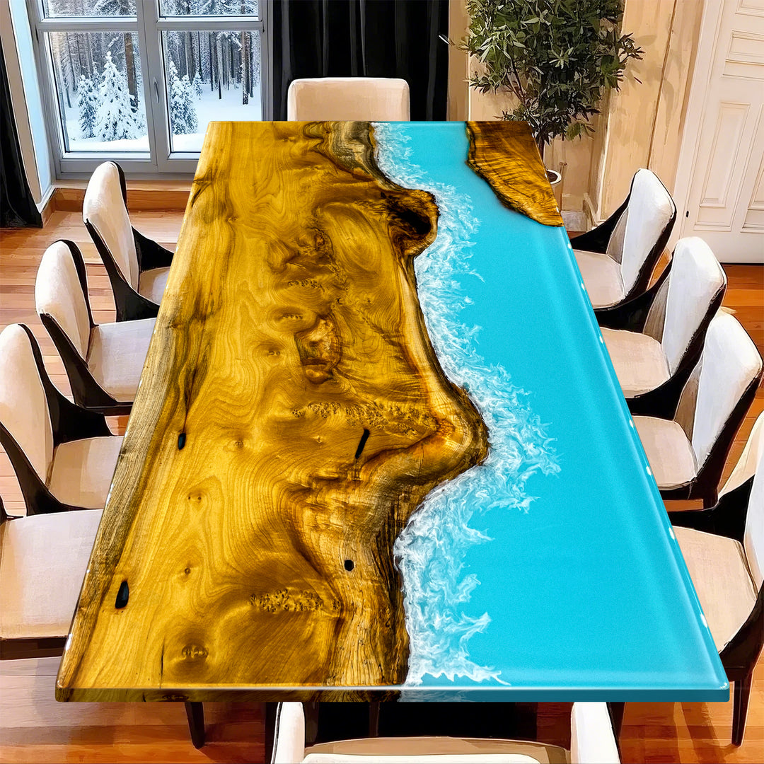 Epoxy river table,live edge epoxy dining table,epoxy resin table,epoxy tables,resin tables,epoxy ocean table,wood epoxy table,coffee tables,epoxy kitchen tabletop,epoxy countertop table,island table